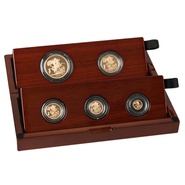 2020 Gold Proof Sovereign Five Coin Set - Fifth Head Boxed