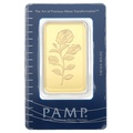 PAMP Rosa 100 Gram Gold Bar Minted