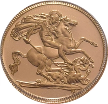 Proof Gold Sovereign Elizabeth II Third Head