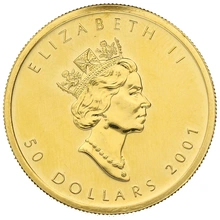 2001 Canadian Maple Leaf Gold Coin 1oz