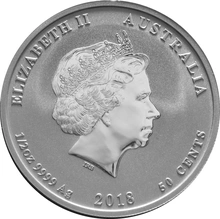 2018 Year of the Dog Silver Coin 1/2oz Perth Mint Australian Lunar Series