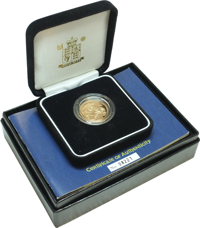 2004 Proof Gold Sovereign Boxed
