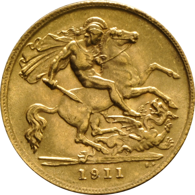 1911 Gold Half Sovereign George V London