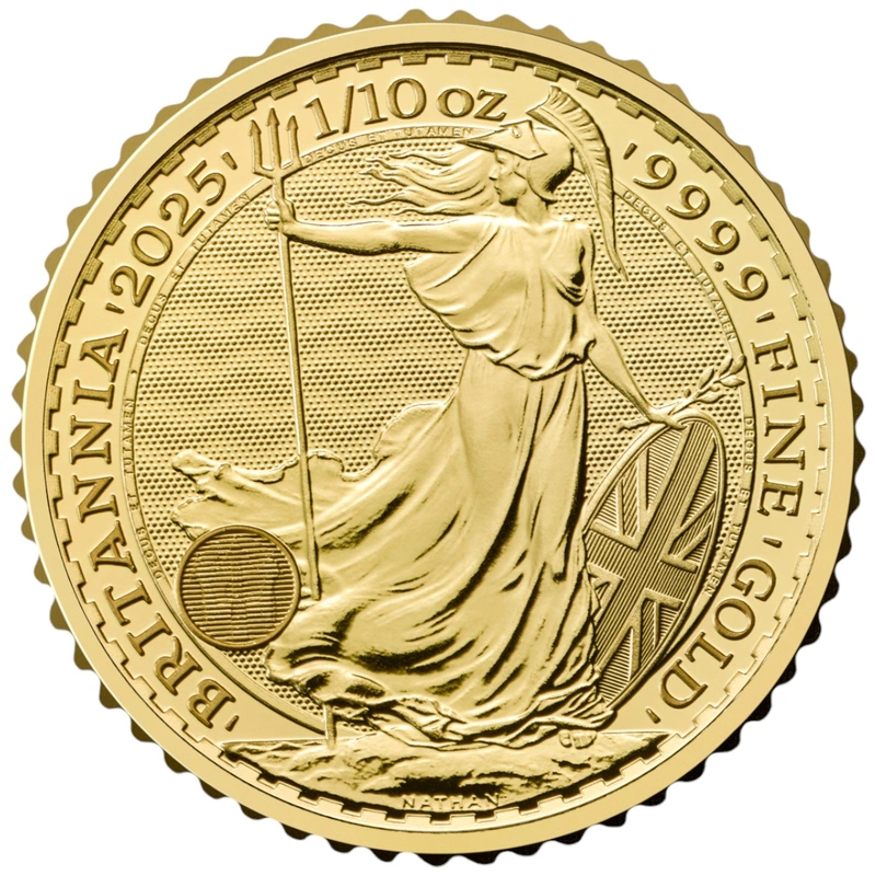 2025 1/10oz Gold Britannia Gift Boxed
