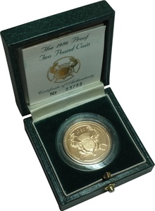1986 Two Pound Proof Gold Coin: Commonwealth Games