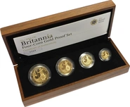2008 Proof Gold Britannia 4 Coin Set Boxed