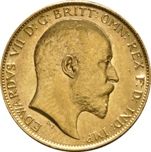 1902 Gold Half Sovereign - King Edward VII - London