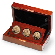 2014 Proof Gold Sovereign Premium 3 Coin Set Boxed
