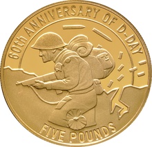 1944-2004 The 60th Anniversary of D-Day Channel Islands 3-coin Gold Set