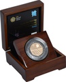 The London 2012 50p Gold Proof Piedfort Olympic Tennis Coin
