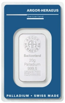 20g Palladium Bar Argor-Heraeus