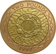 1997 Proof £2 Coin Gold Double Sovereign