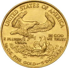 1989 1/10oz American Eagle Gold Coin MCMLXXXIX