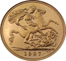 1937 Proof Gold Half Sovereign George VI