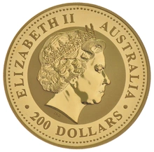 2000 Year of the Dragon Gold Coin 2oz Perth Mint Australian Lunar Series