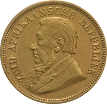 1896 1/2 Pond Gold Coin South Africa