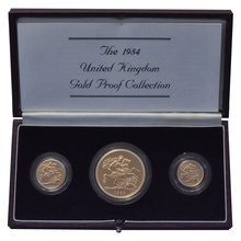 1984 Gold Proof Sovereign Three Coin Set (large)
