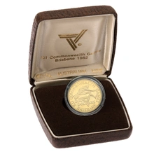1982 $200 Australian Gold Proof Coin Commonwealth Games Brisbane Boxed