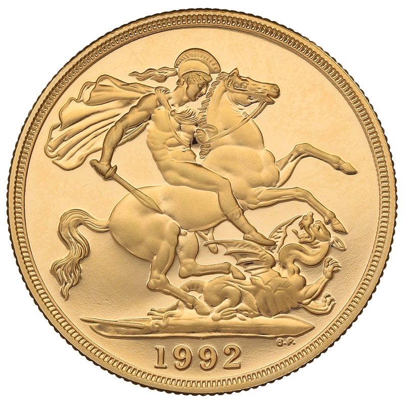 1992 Proof £2 Coin Gold Double Sovereign