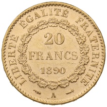 1890 20 French Francs - Guardian Angel - A