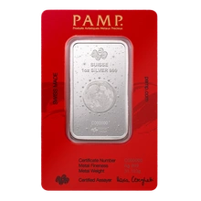 1oz Silver Bar 2025 Year of the Snake PAMP
