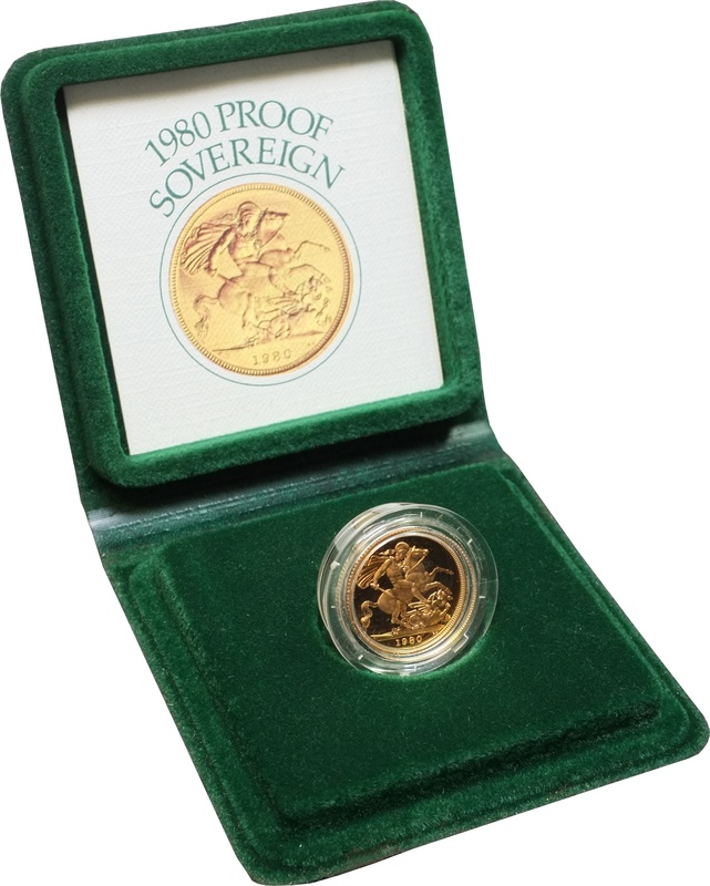 Gold Proof 1980 Sovereign Boxed