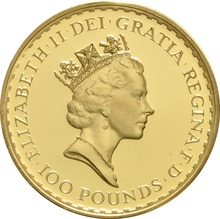 1992 Proof Britannia Gold 4-Coin Boxed Set