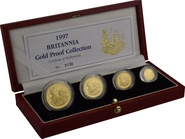1997 Proof Gold Britannia 4 Coin Set Boxed