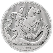 2024 George & the Dragon 1kg Silver Coin