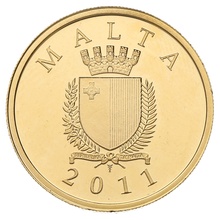 2011 Maltese Gold Proof 50 Euro coin - Phoenecians