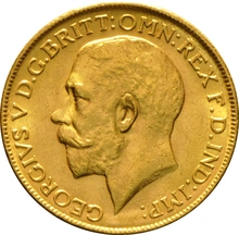 1917 Gold Sovereign Coin George V Melbourne