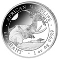2023 1oz African Wildlife Somalian Elephant Silver Coin