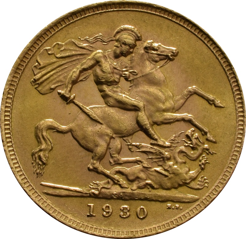 1930 Gold Sovereign - King George V - SA