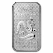 1oz Silver Bar 2024 Year of the Dragon