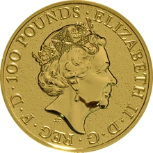 2017 1oz Red Dragon of Wales Gold Coin Queen's Beasts