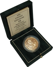 1995 Gold £5 Coin Brilliant Uncirculated Boxed