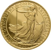 1999 Proof Britannia Gold 4-Coin Boxed Set