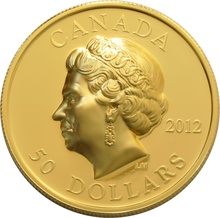 High Relief 2012 $50 Pure Gold Proof Coin Queen's Diamond Jubilee Boxed