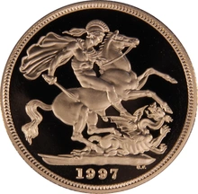 1997 Proof Gold Sovereign 3 Coin Set Boxed