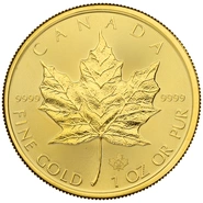 2020 Canadian Maple Leaf Gold Coin 1oz