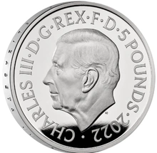 2022 Proof Piedfort Silver Crown £5 Coin Her Majesty Queen Elizabeth II Boxed