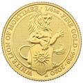 2020 1/4oz White Lion of Mortimer, Queen's Beast Gold Coin