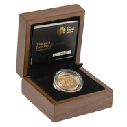2013 Proof Gold 1 Pound Coin England Floral Boxed