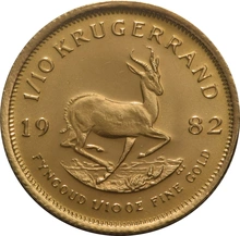 1982 1/10oz Krugerrand Gold Coin