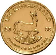 2008 1/10oz Krugerrand Gold Coin