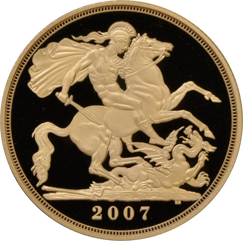 2007 £2 Proof Gold Coin (Double Sovereign) no box or cert