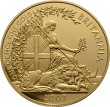2007 Proof Gold Britannia 4 Coin Set Boxed