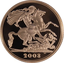 2008 Proof Gold Sovereign 4 Coin Set Boxed