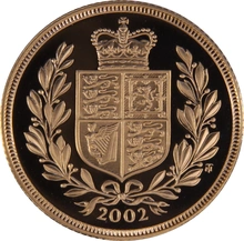2002 Proof Gold Sovereign 4 Coin Set Boxed