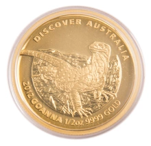 Perth Mint 2012 Discover Australia – Goanna 1/2oz Gold Proof Coin Boxed